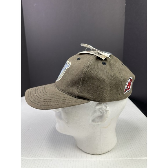 Vintage 90s New Jersey Devils Logo NHL Hockey Annco Professional StrapBack Hat - Picture 3 of 6